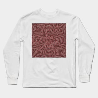 Radial Turing Pattern Square (Rose Gold) Long Sleeve T-Shirt